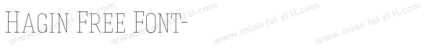 Hagin Free Font字体转换